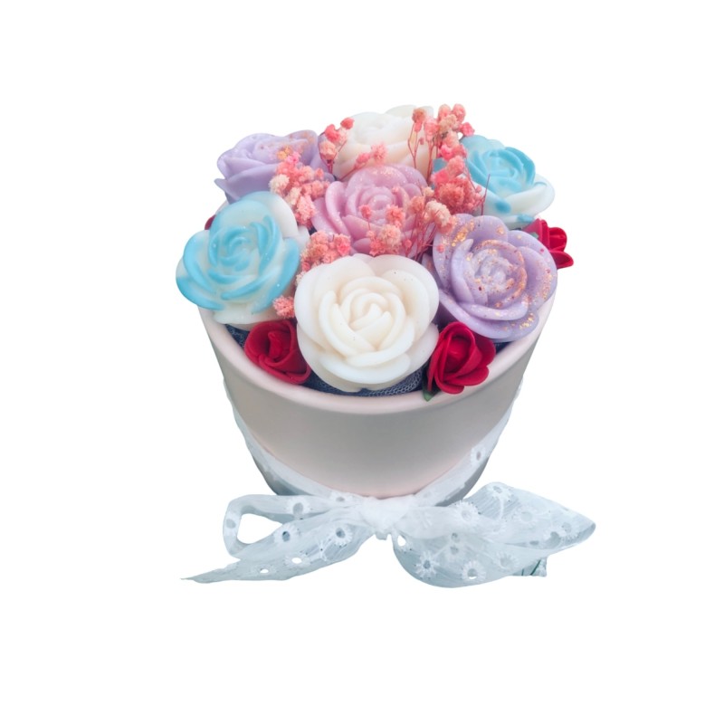 Bouquet florale en cire parfumé Fleur d'eau Bouquet florale en cire parfumé Fleur d'eau