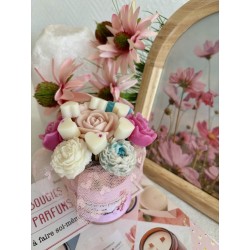 Créa By Yasmine - Bouquet fondants parfumés rose