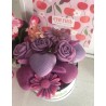 Personnalisation - Bouquet de fondants parfumés version boîte ronde