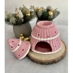 Bruleur sapin de Noël rose