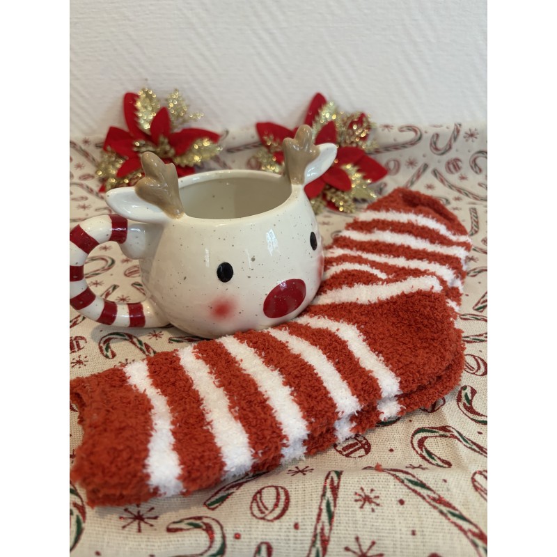 Mug renne & chaussettes douillettes Mug renne & chaussettes douillettes