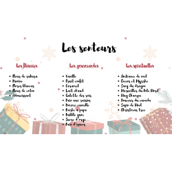 Calendrier de l'avent fondants parfumés