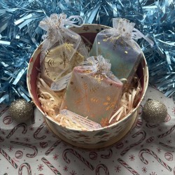Coffret cadeau trio de savons artisanaux saponifiés à froid