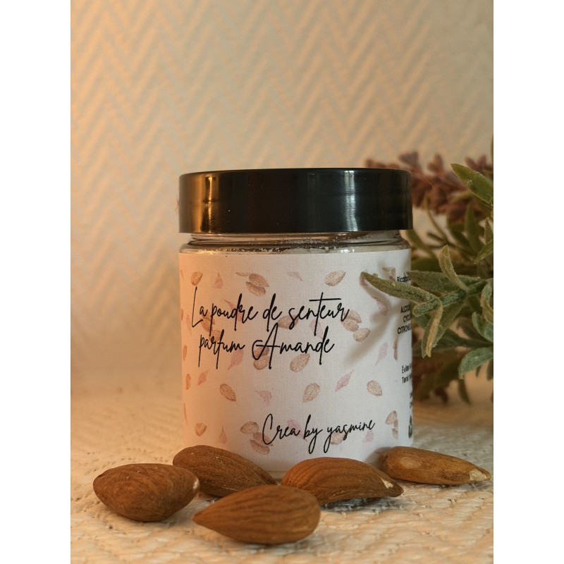 Poudre Senteur Amande 100g | Désodorisant Naturel Gourmand Artisanal
