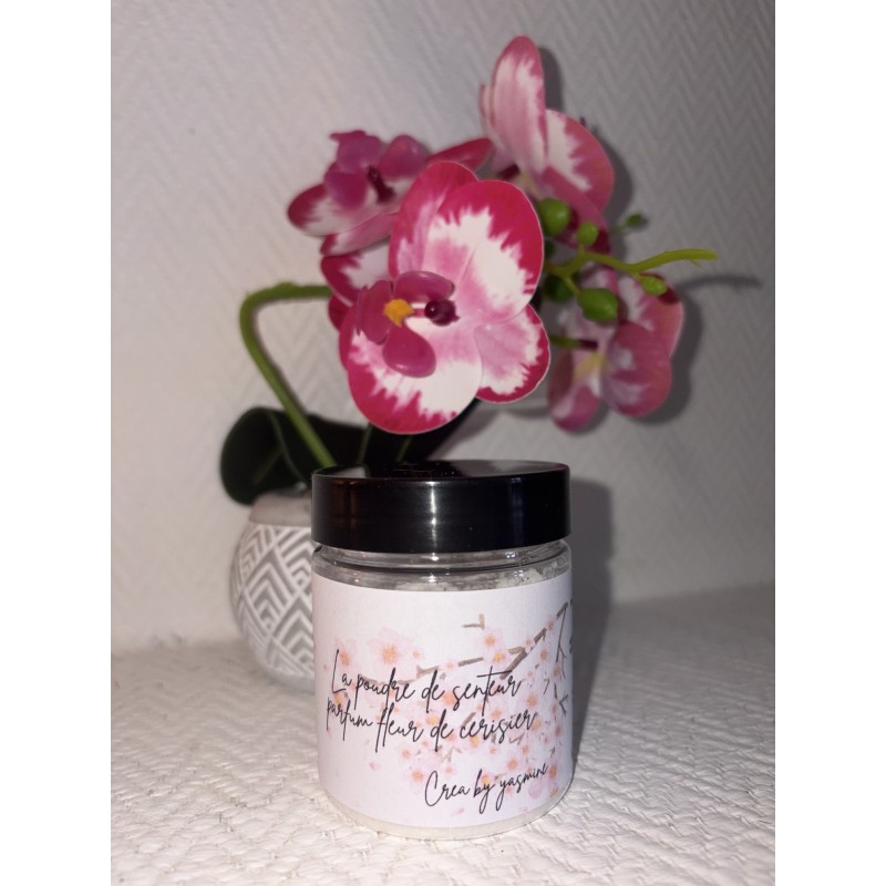 Poudre Senteur Fleur Cerisier Naturelle 100g | Désodorisant Maison Artisanal"