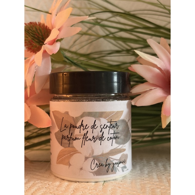 Poudre Senteur Fleur de Coton 100g | Désodorisant Naturel Artisanal