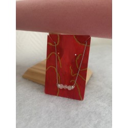 bracelet quartz rose, bracelet pierre naturelle, bijou lithothérapie, bracelet acier inoxydable, quartz craquelé, pierre de l'am