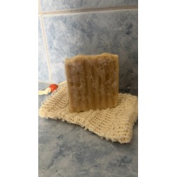 Savon Artisanal Karité & Miel - Saponifié à Froid | 80g + Filet Coton