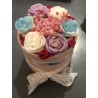 Personnalisation - Bouquet de fondants parfumés version boîte ronde et pot