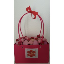 Personnalisation - Bouquet fondants parfumés version sac et panier