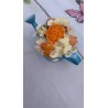 bouquet fleuri parfumé musc- cire d'olive & arrosoir déco - /creabyyasmine