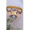 bouquet fleuri parfumé pêche des vignes cire d'olive et panier creabyyasmine