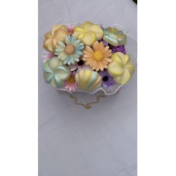 bouquet fleuri parfumé monoï cire d'olive creabyyasmine déco